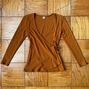 Old Navy Faux Wrap Blouse